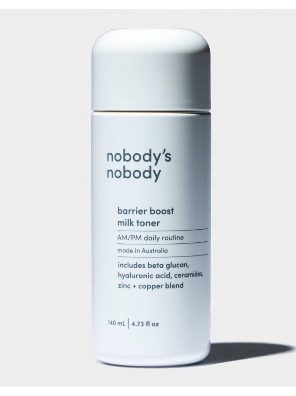 NEW Nobody’s Nobody Barrier Boost Milk Toner skincare 4.73oz